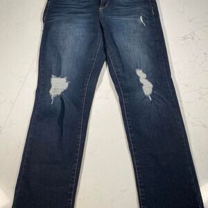 Juicy‎ Couture Distressed Straight Leg Jeans – Size ~29W – Medium Wash